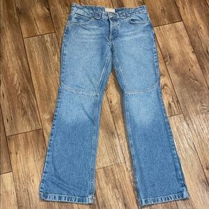 We the Free Flare Blue Jeans Woman Size 28
